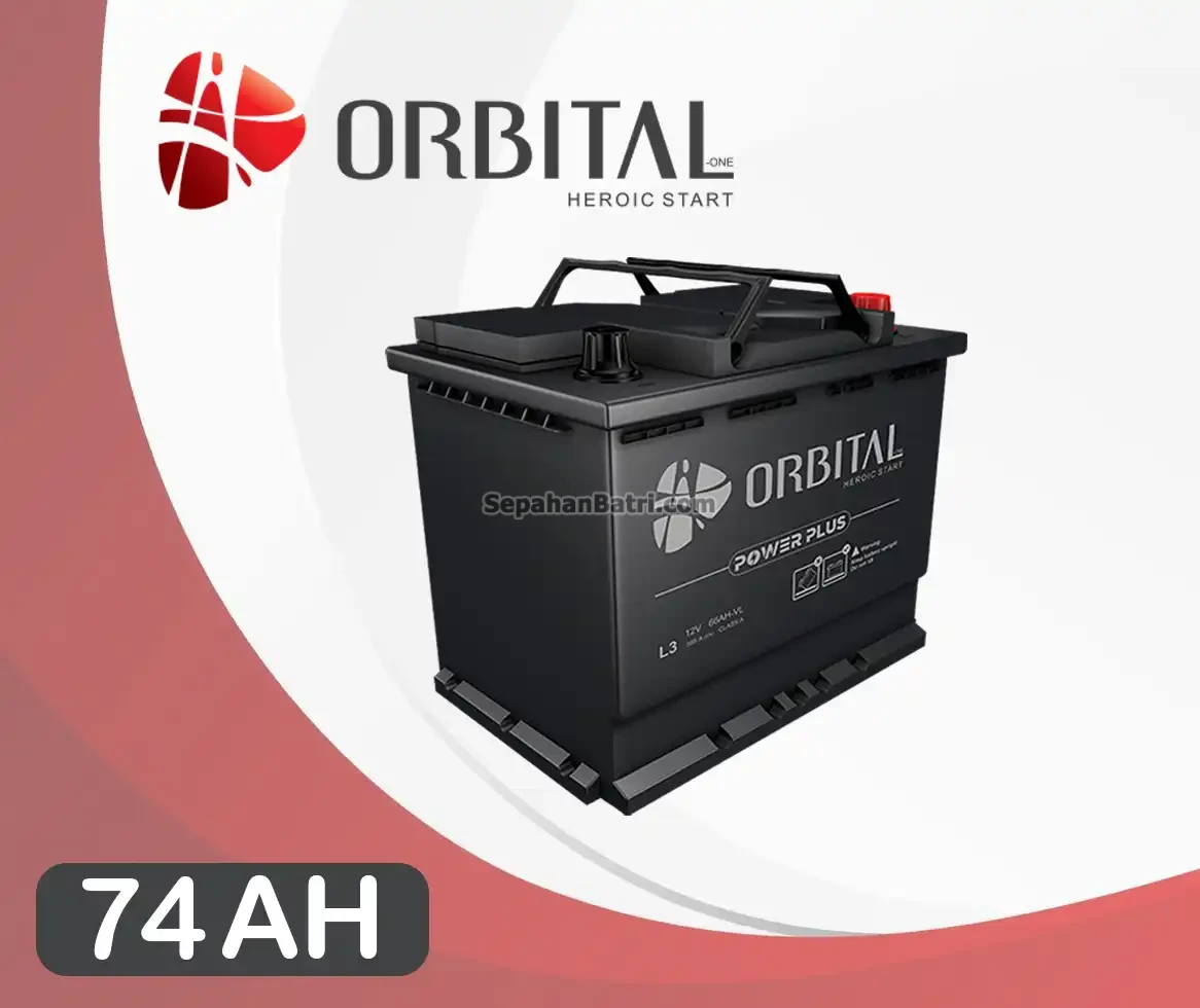 باتری اوربیتال وان- 74 آمپر- قالب L3