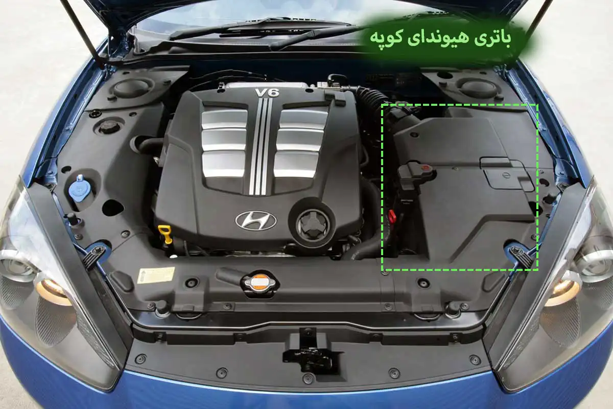 جانمایی باتری هیوندای کوپه