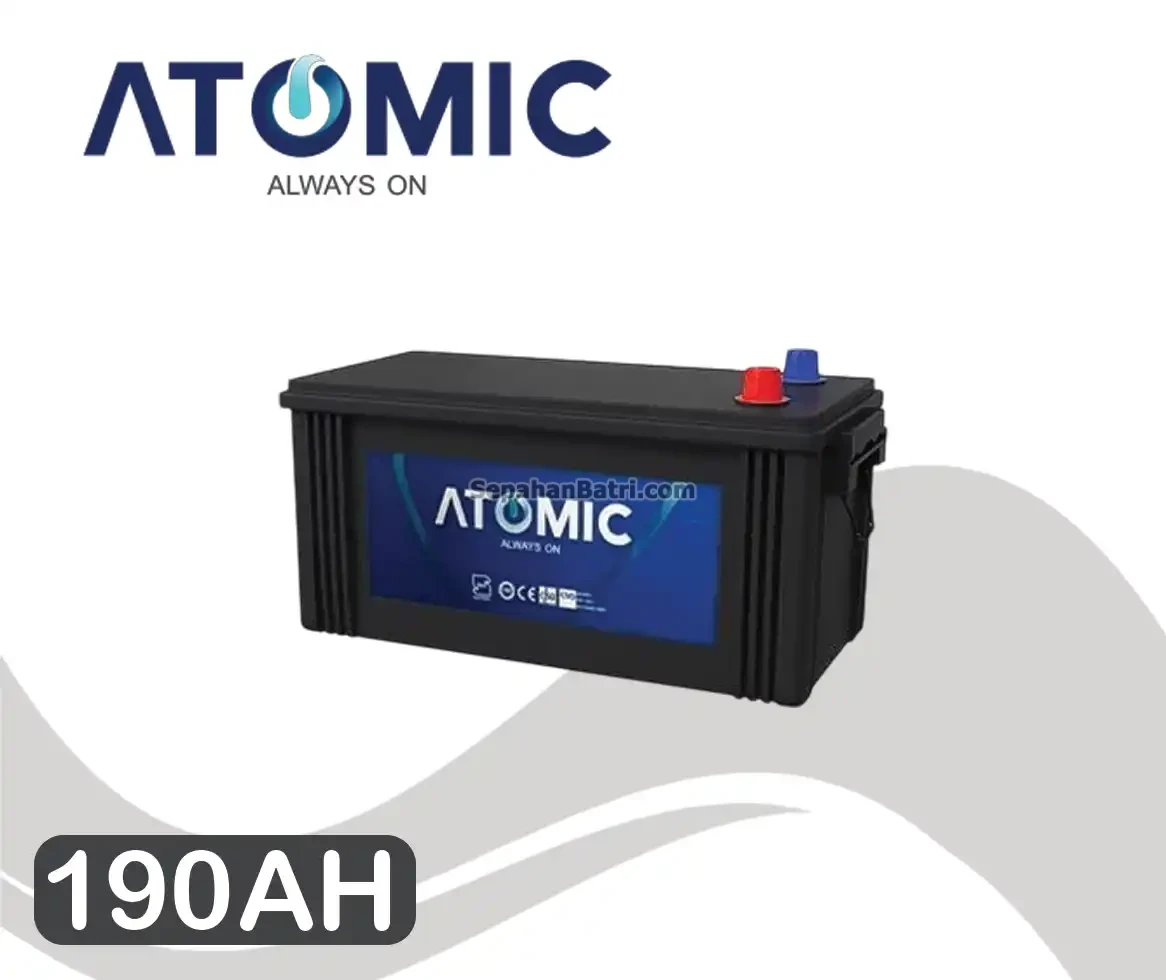 باتری اتمیک- 190 آمپر- قالب TRUCK