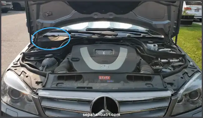 محل باتری مرسدس بنز C350 کوپه
