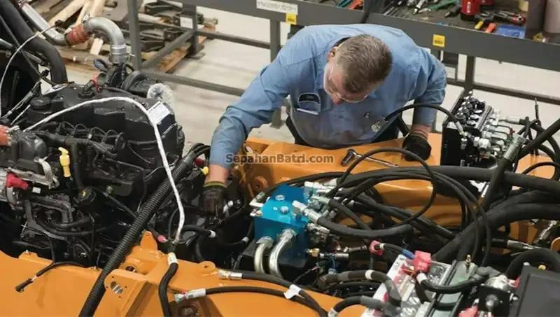 جایگاه باتری بیل مکانیکی