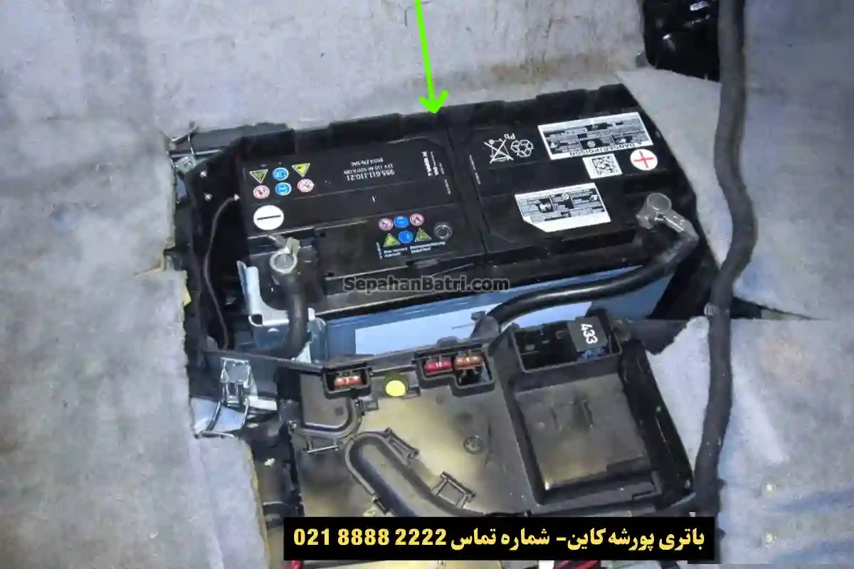 جانمای باتری پورشه کاین