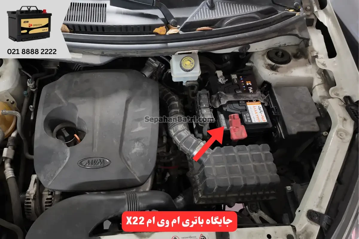 جایگاه باتری ام وی ام ایکس 22