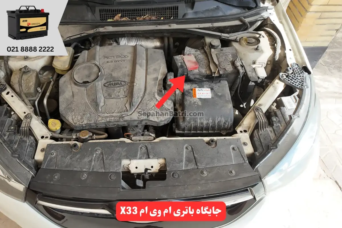 جایگاه باتری ام وی ام X33