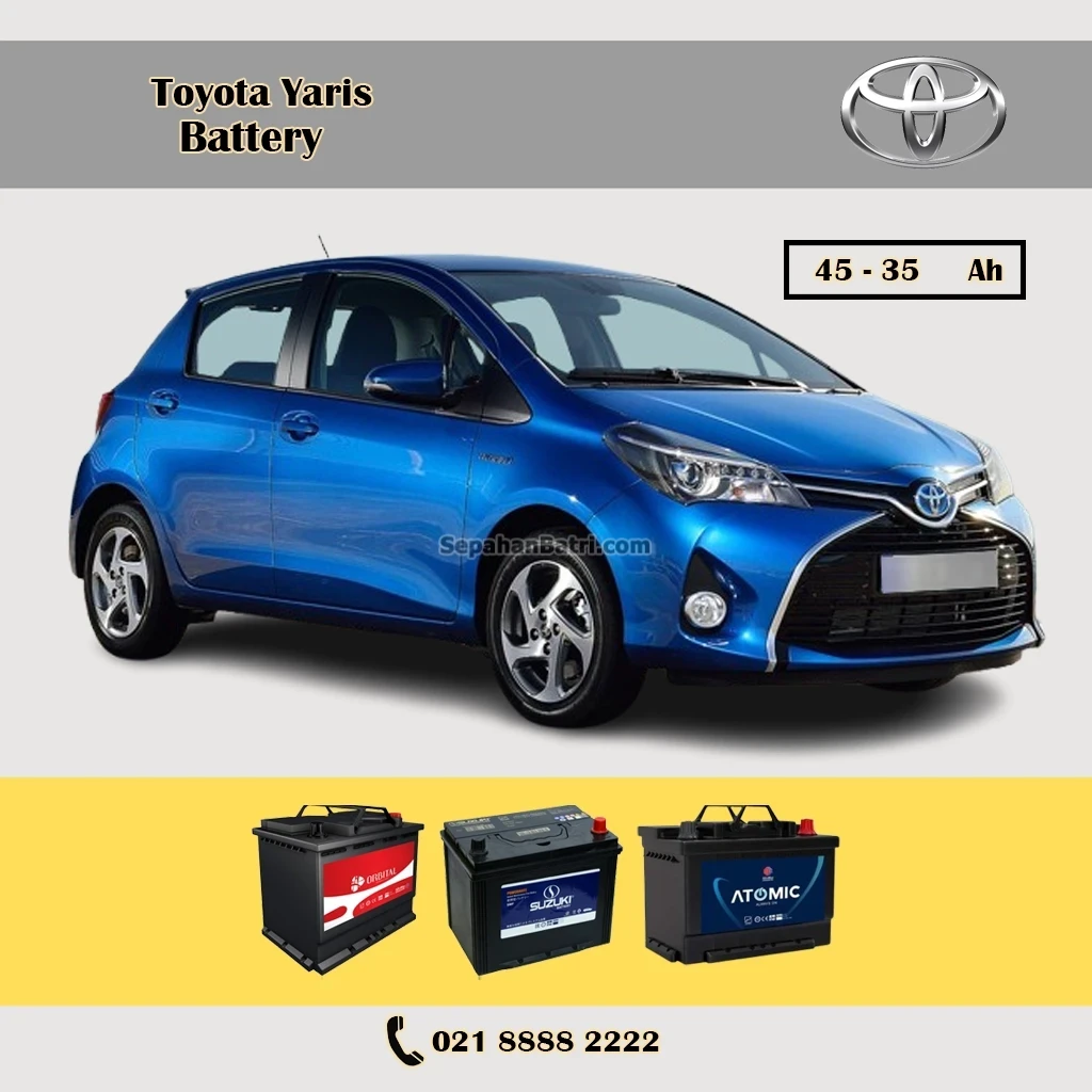 باتری تویوتا یاریس