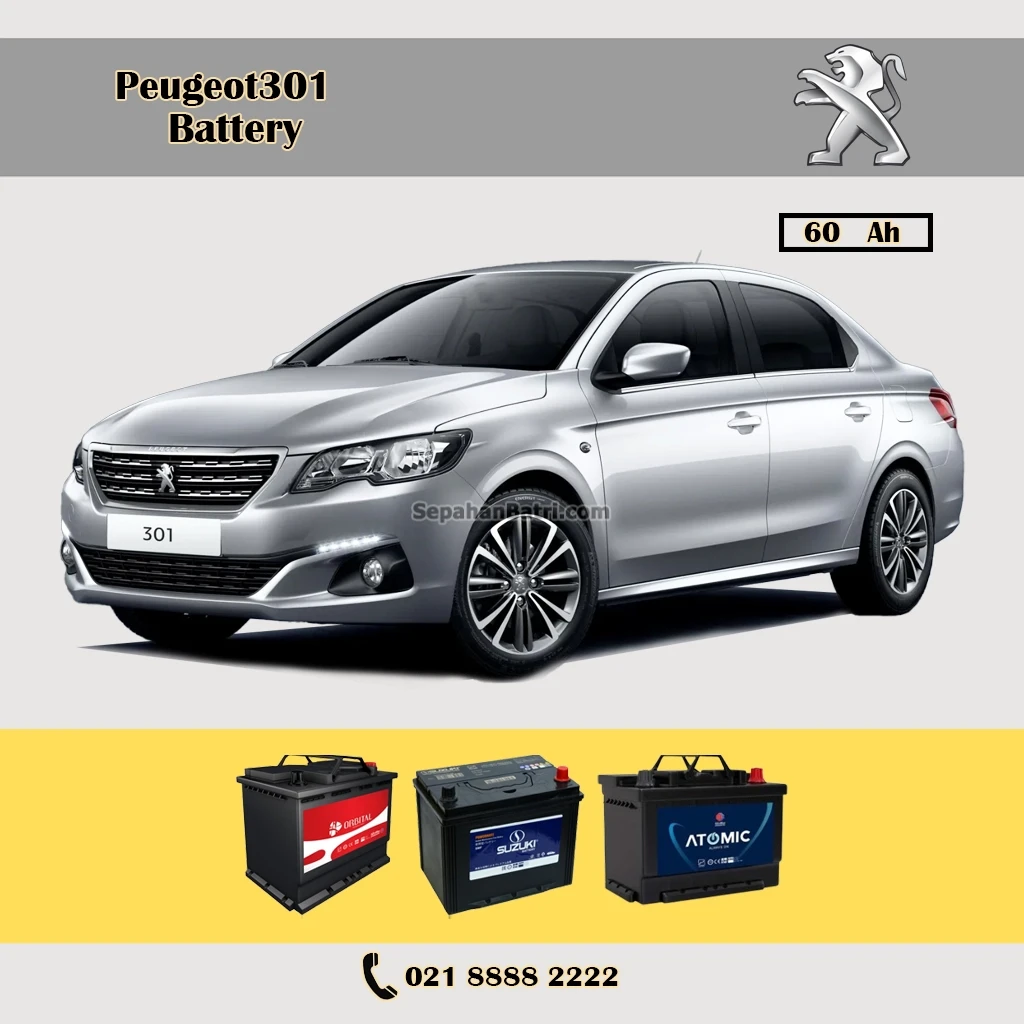 باتری پژو 301